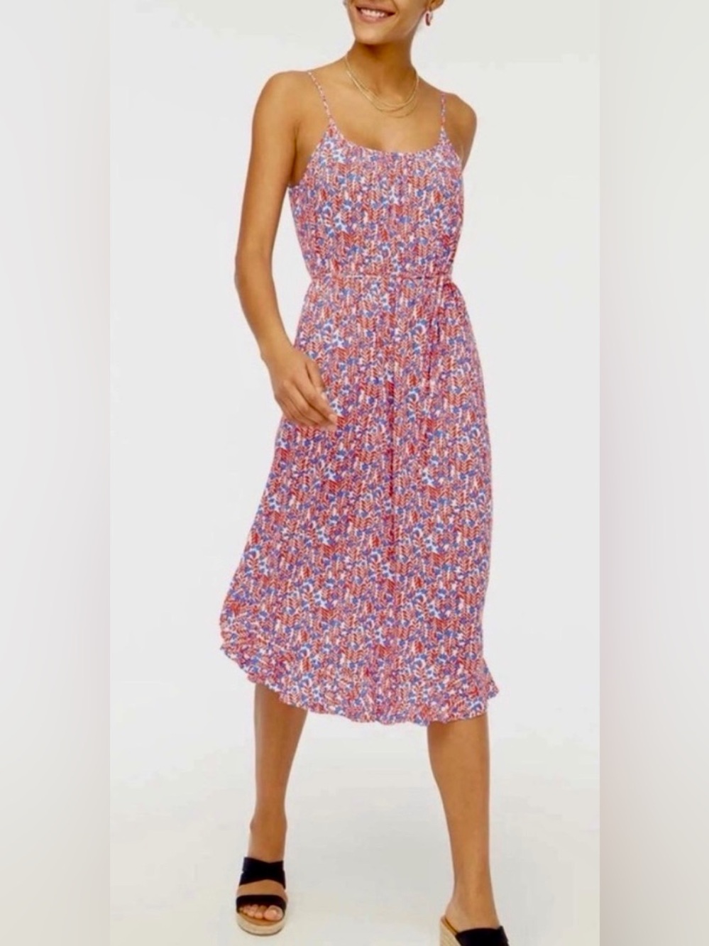 J Crew NWT Floral Midi Dress Size 6 Paisley Boho Flowy Resort